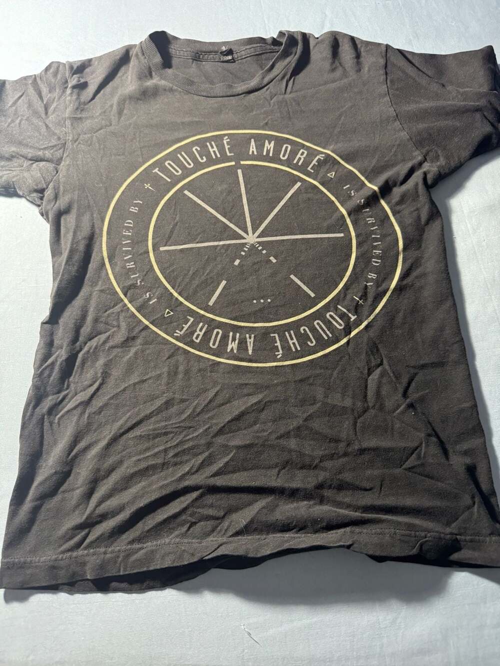 Touché Amoré Band T-Shirt Black Circle Logo